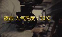 夜市 人气热度 	：33℃
